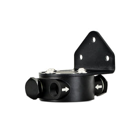 Mishimoto 3/4 - 16 Thread Remote Oil Filter Mount - Black - 0