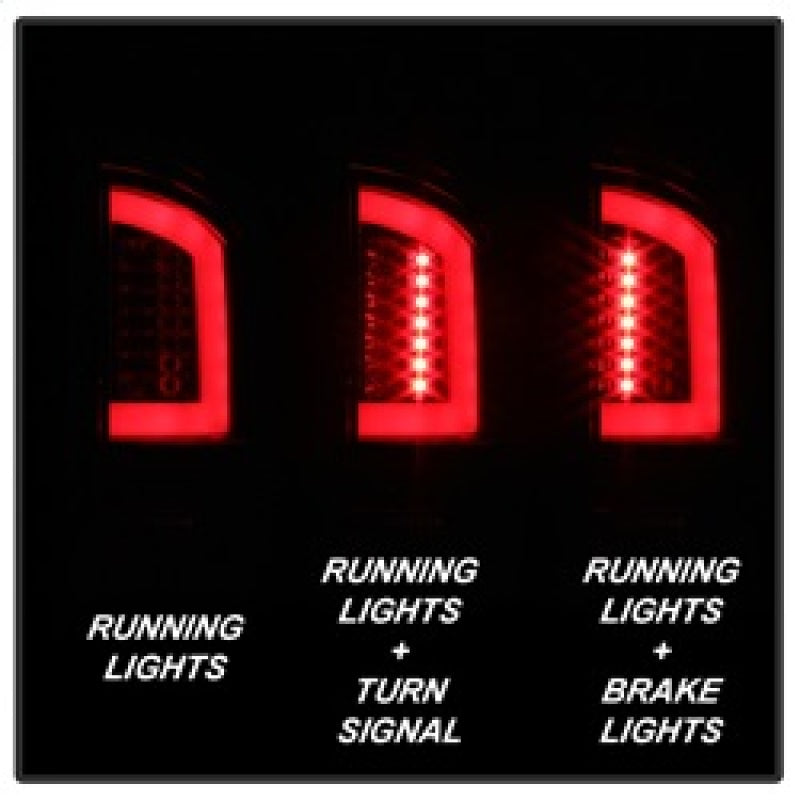 Spyder 03-06 Dodge Ram 2500/3500 V3 Light Bar LED Tail Light - Red Clear (ALT-YD-DRAM02V3-LBLED-RC)