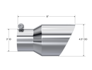 MBRP Universal Tip 4.5in O.D. Dual Wall Angled 3in inlet 8in length T304-3