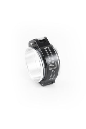 Vibrant 5in O.D. Aluminized HD 2.0 Clamp Assembly - Anodized Black - 0