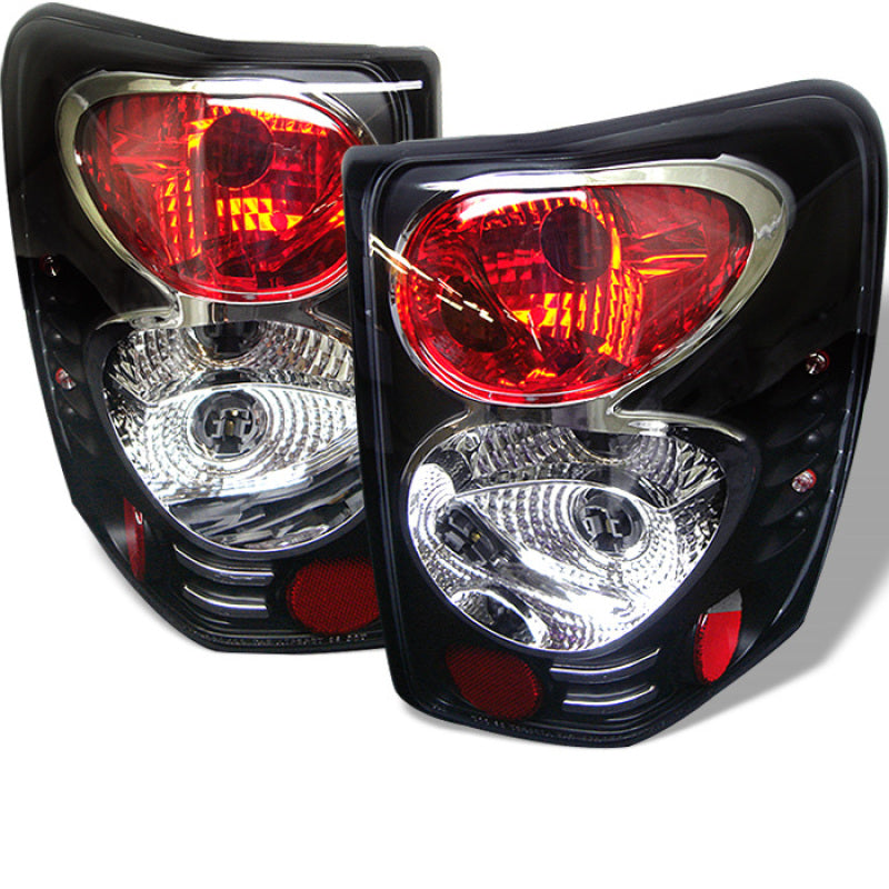 Spyder Jeep Grand Cherokee 99-04 Euro Style Tail Lights Black ALT-YD-JGC99-BK - 0