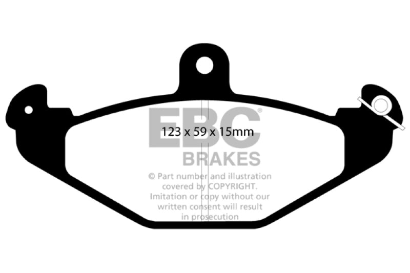 EBC 92-00 Dodge Viper 8.0 Yellowstuff Rear Brake Pads - 0