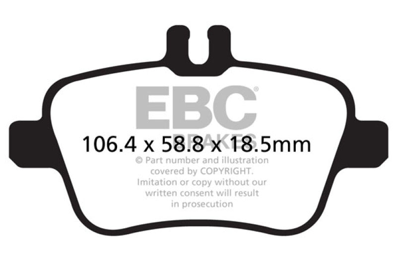 EBC 13+ Mercedes-Benz CLA250 2.0 Turbo Greenstuff Rear Brake Pads - 0