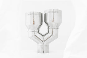 MBRP Universal T304 SS Dual Tip 4in OD/2.5in Inlet - 0