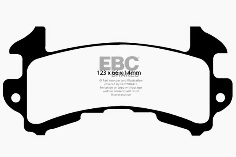 EBC 79-85 Buick Riviera (Fwd) 3.8 Turbo Yellowstuff Rear Brake Pads - 0