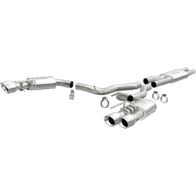 MagnaFlow SYS Cat-Back 2018 Ford Mustang GT 5.0L Street Dual Exit Polished 4in Tips - 0