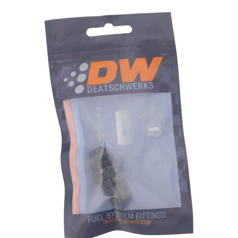 DeatschWerks 8AN Male Flare to Toyota Module Quick Connect - Anodized Matte Black - 0