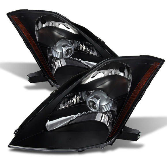 xTune Nissan 350Z 03-05 Crystal Headlights Xenon/Hid Model Only Black HD-JH-N350Z-HID-BK