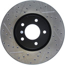 StopTech 07-09 Mazda 3 Right Front Slotted & Drilled Rotors-1