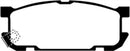 EBC 01-03 Mazda Miata MX5 1.8 (Sports Suspension) Yellowstuff Rear Brake Pads-1