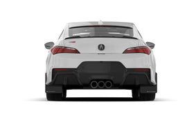 Rally Armor 23-26 Acura Integra Type S Black Mud Flap w/White Logo - 0