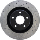 StopTech Power Slot 05-07 Cadillac XLR / 06-09 Chevy Corvette Front Right Drilled & Slotted Rotors-1