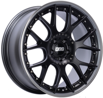 BBS CH-RII 21x9 5x112 ET24 CB 66.5 Porsche Macan Black Center Wheel