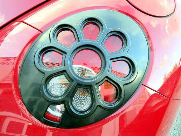 06-10 VW VOLKSWAGEN BEETLE DAISY FLOWER TAIL LIGHT COVERS 2 PIECES // PART # TLCVWBTD2