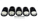 03-16 DODGE RAM 2500 3500 AMBER LED CLEAR CAB ROOF LIGHTS 5 PIECE SET-2