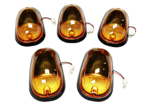 03-16 DODGE RAM 2500 3500 AMBER LED AMBER CAB ROOF LIGHTS 5 PIECE SET WITH WIRING HARNESS - 0