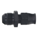 DeatschWerks 8AN Male Flare to 3/8in Hardline Compression Adapter - Anodized Matte Black-1