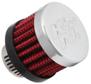 K&N Rubber Base Crankcase Vent Filter - 0.55in Flange ID 1.375in OD 1.125in Height-1