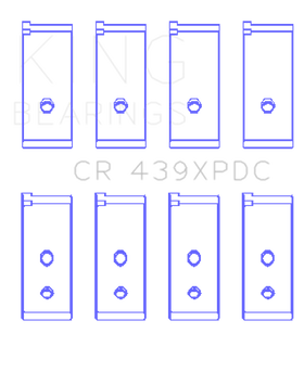 King Engine Bearings Honda 4 B18A1/B18B1 Connecting Rod Bearing Set - Size STD