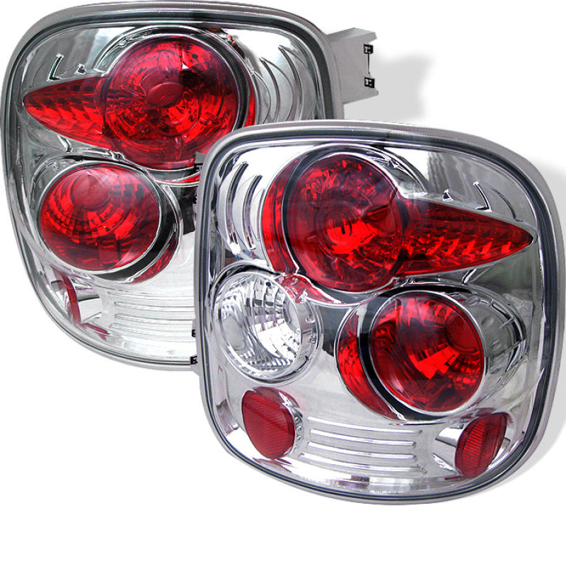 Spyder Chevy Silverado Stepside 99-04 Euro Style Tail Lights Chrome ALT-YD-CS99STS-C - 0