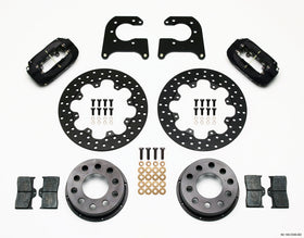 Wilwood Forged Dynalite Rear Drag Kit Drilled Rotor 58-64 Olds/Pont .690in Studs