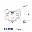 Sparco F10A Suede Black Steering Wheel-1