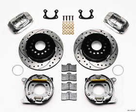 Wilwood Forged Dynalite P/S P-B Kit Drilled Polished Small Ford 2.66in Offset