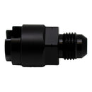 DeatschWerks 6AN Male Flare to 1/4in Female EFI Quick Connect Adapter - Anodized Matte Black-1