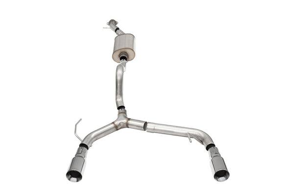 Corsa 21-25 Ford Bronco 2.3L 2-Door 2.75in Cat-Back Dual Rear Exhaust w/4in Straight-Cut Polish Tips