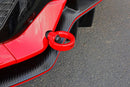 PERRIN 17-21 Honda Civic Si/Type R/Touring/Hatchback Tow Hook Kit Rear - Red-2