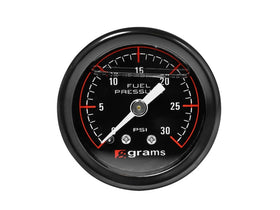 Grams Performance 0-30 PSI Fuel Pressure Gauge - 0