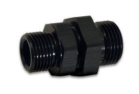Vibrant -8AN ORB Male to Male Union Adapter - Anodized Black - 0