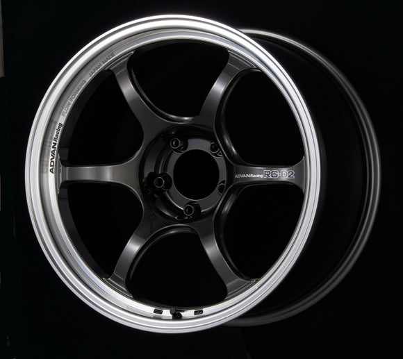 Advan RG-D2 18x9.5 +35 5x114.3 Machining and Black Gunmetallic Wheel
