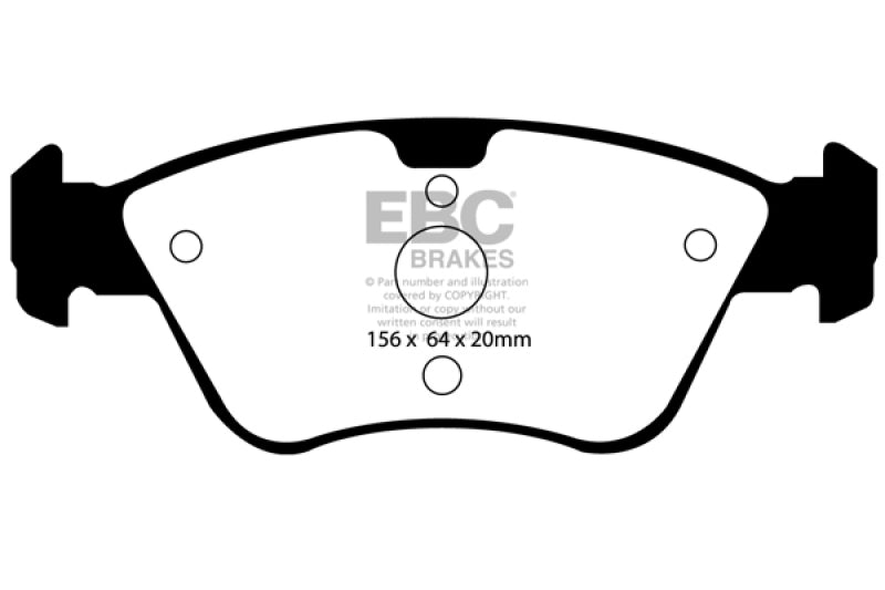 EBC 03-08 Chrysler Crossfire 3.2 Redstuff Front Brake Pads - 0