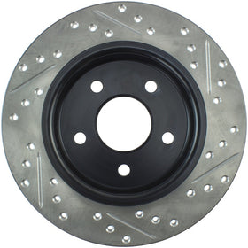 StopTech 12-15 Ford Focus w/ Rear Disc Brakes Rear Right Slotted & Drilled Rotor - 0