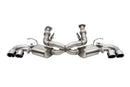 Corsa 20-25 Corvette C8 3in Valved Cat-Back 4.5in Pol Quad Tips Fits Factory Perf Exhaust DeletesAFM-1
