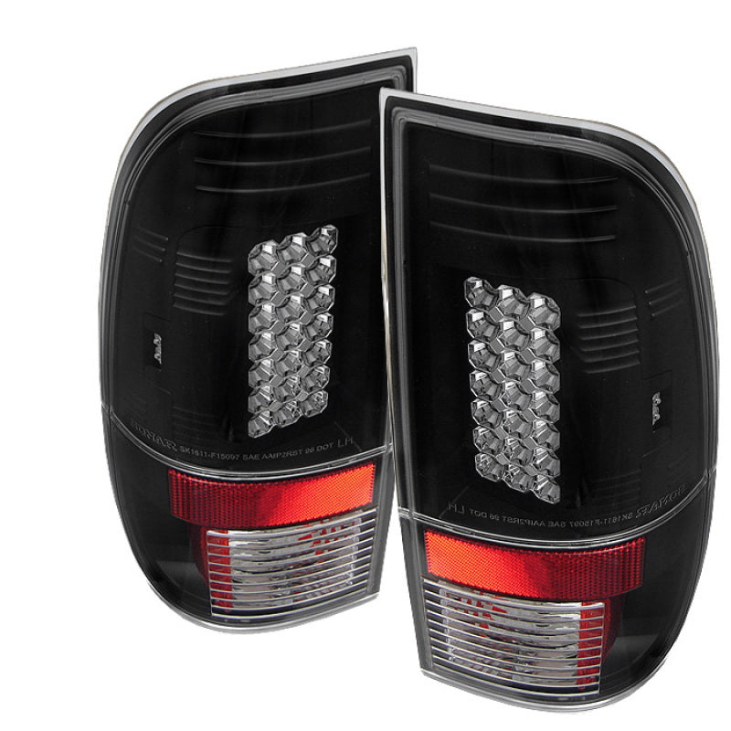 Spyder Ford F150 side 97-03/F250/350/450 Super Duty 99-07 LED Tail Lights Blk ALT-YD-FF15097-LED-BK - 0