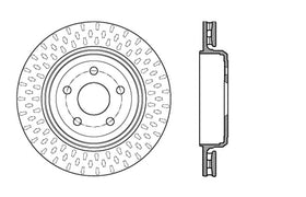 StopTech 12-15 Jeep Cherokee SRT8 Sport Slotted & Drilled Rear Driver Side Brake Rotor - 0