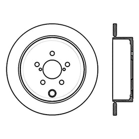 Stoptech 09-10 Subaru Forester / 08-10 Impreza/WRX Rear CRYO-STOP Rotor - 0