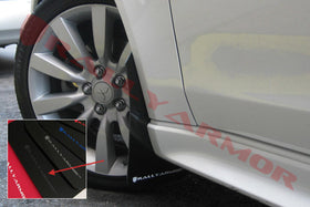 Rally Armor 07-17 Mitsubishi Lancer Black UR Mud Flap w/ Grey Logo - 0