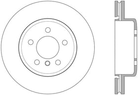 StopTech Sport 14-15 BMW 435i Rear Right Slotted Brake Rotor - 0