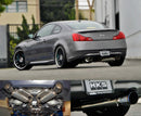 HKS 08-13 Infiniti G37 Coupe Dual Hi-Power Ti Tip Catback Exhaust (SUS304 NO COATING)-1