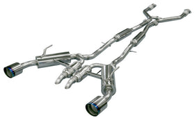 HKS Infiniti Q50 Hybrid VQ37 Dual Hi-Power Titanium Tip Catback Exhaust - 0