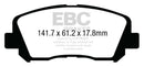 EBC 15+ Chrysler 200 2.4 Yellowstuff Front Brake Pads-3