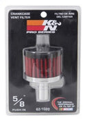 K&N Steel Base Crankcase Vent Filter .625in Vent OD x 2in OD x 1.5in Height-9