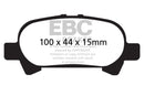 EBC 00-04 Toyota Avalon 3.0 Greenstuff Rear Brake Pads-1