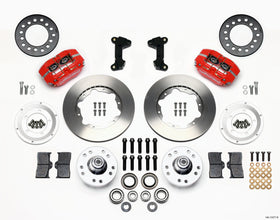 Wilwood Dynapro Dust-Boot Front Kit 11.00in Red 74-80 Pinto/Mustang II Disc Spindle only