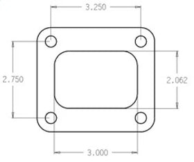 Cometic Turbo FLG T4 Garrett Exh Inlet .010in Exhaust Gasket - 0