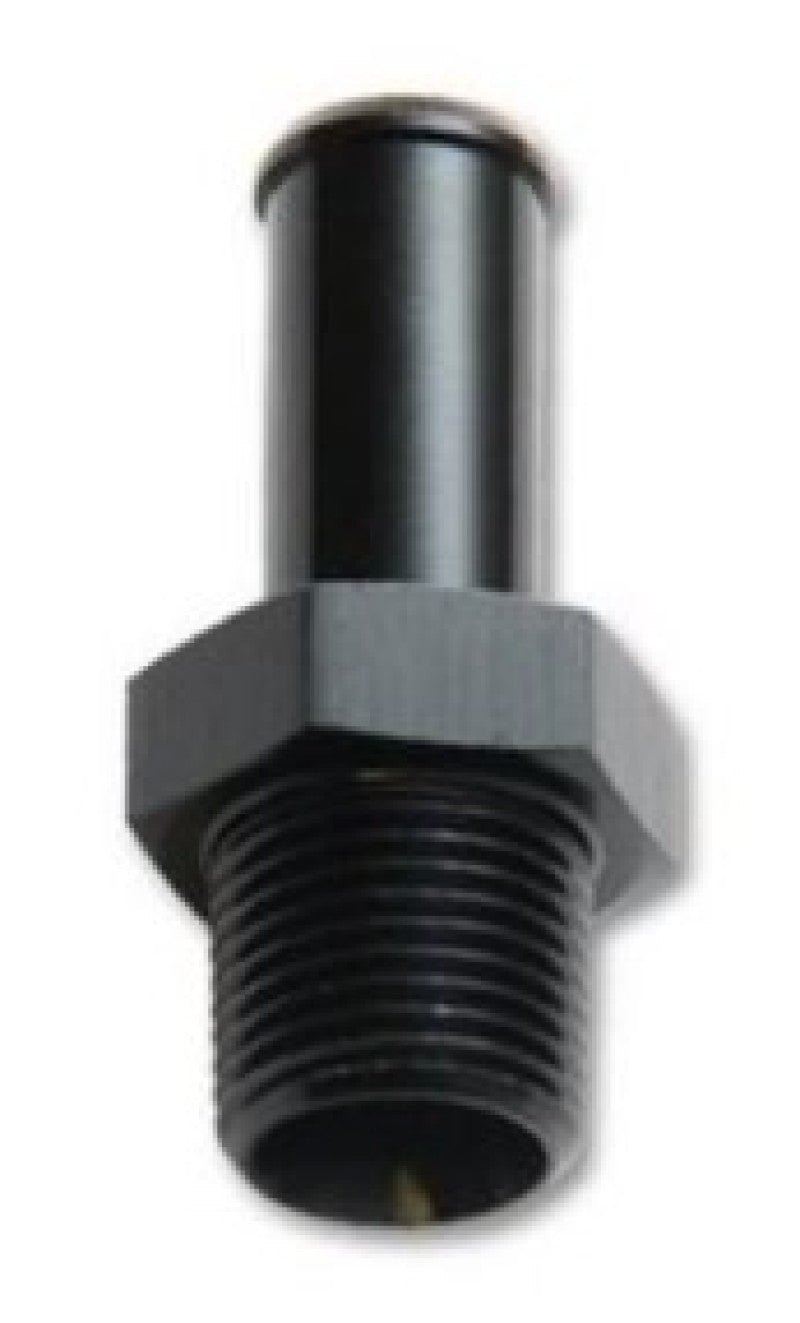 Vibrant 1/16in NPT to 1/4in Barb Straight Fitting - Aluminum - 0