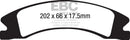 EBC 15+ Cadillac Escalade Ext/Esv 6.2 2WD Yellowstuff Front Brake Pads-2